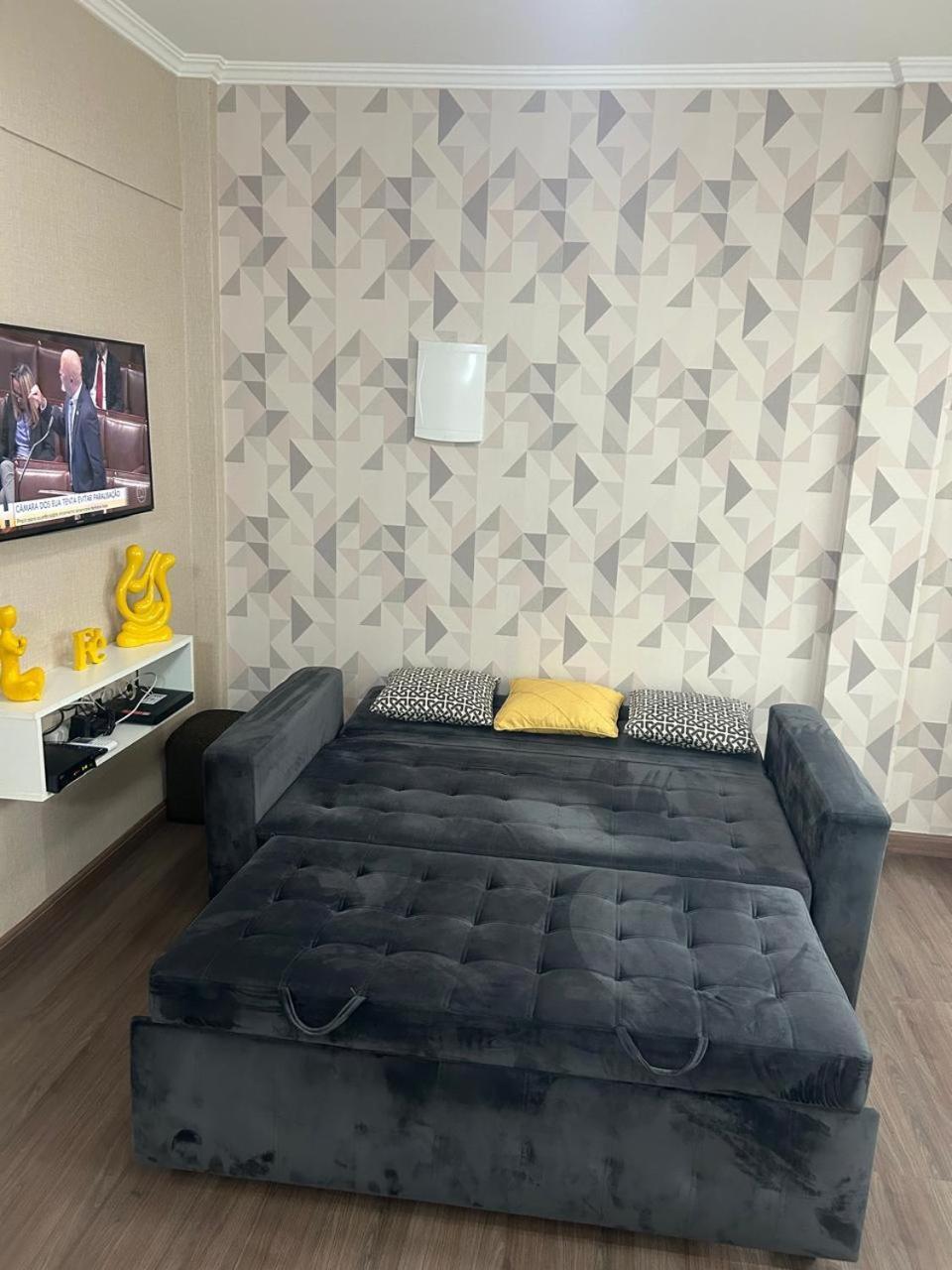 Lindo, E Sala, 100 Metros Da Apartment Santos (Sao Paulo)